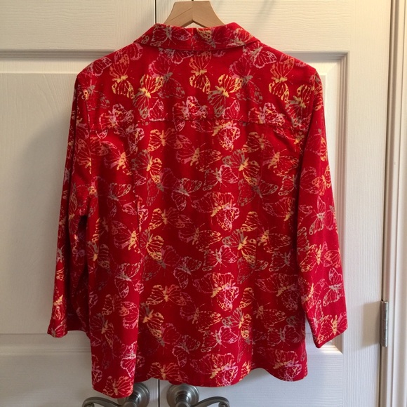 Red Butterfly Jacket L/XL - Picture 7 of 8